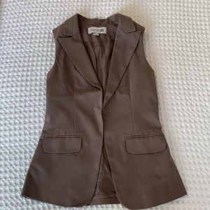Brown Forever 21 Vest Size Small